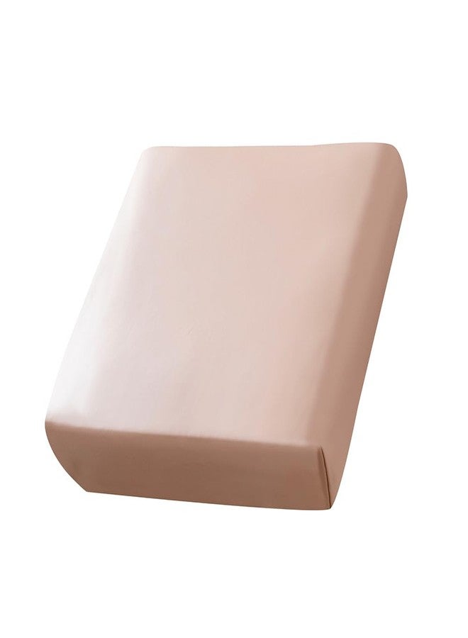MIDODO Waterproof PU Leather Couch Cushion Cover 1pc Stretch Sofa Slipcovers Furniture Protector with Elastic Suitable for Armchair, Loveseat,3&4 Seater Sofa (1, Khaki) - Image 1